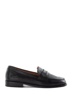 Dune London Standard Fit Ginelli Flexi Sole Leather Penny Loafers Black Hot