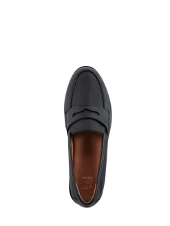 Dune London Standard Fit Ginelli Flexi Sole Leather Penny Loafers Black Hot