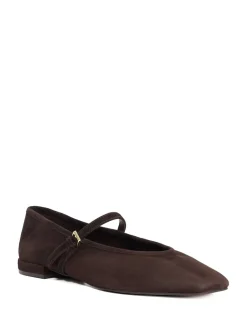Dune London Brown Hearthrob Ballet Pumps