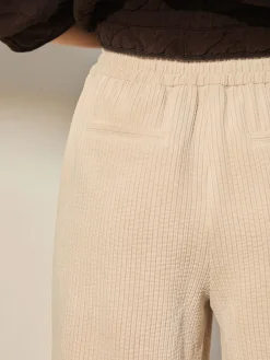 Next Ecru Wide Leg Soft Cord Trousers Sale
