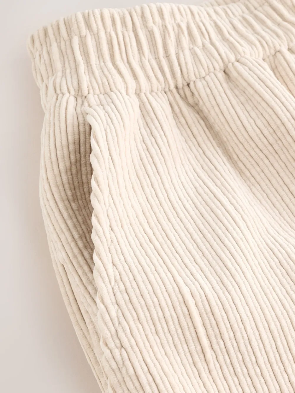 Next Ecru Wide Leg Soft Cord Trousers Sale