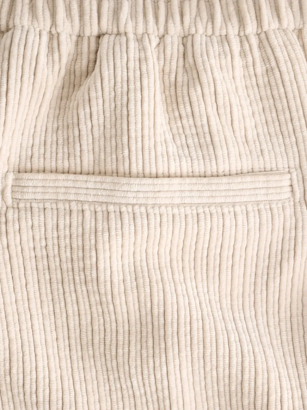 Next Ecru Wide Leg Soft Cord Trousers Sale