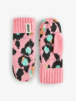 Eleanor Bowmer Checkerboard Lips Mittens Pink/Blue Discount