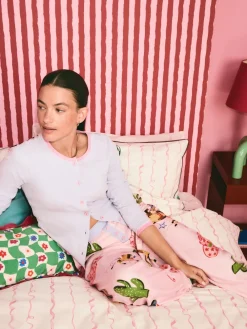 Eleanor Bowmer Pale Pink Howdy Cardigan Pyjamas Clearance