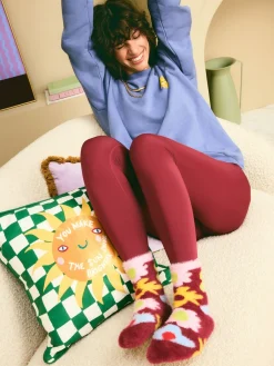 Eleanor Bowmer Super Cosy Socks Floral New