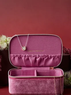 Estella Bartlett Pink Quilted Mini Jewellery Box Clearance