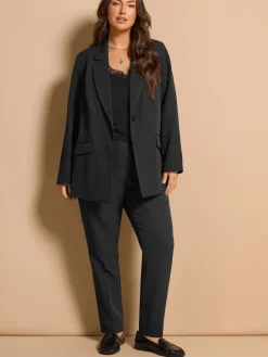 Evans Black Edge To Edge Blazer Discount