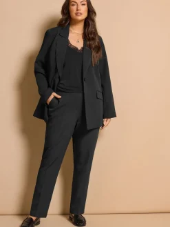 Evans Black Edge To Edge Blazer Discount