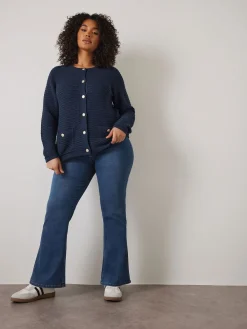 Evans Blue Denim Bootcut Jeans Clearance