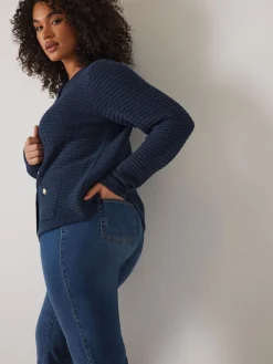 Evans Blue Denim Bootcut Jeans Clearance