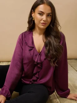 Evans Frill Top Purple