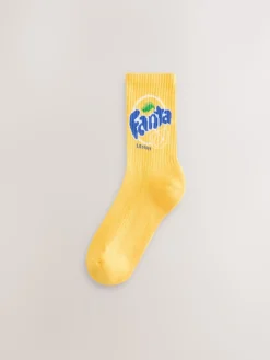 Next Fanta Lemon License Ribbed Ankle Socks 2 Pack Online