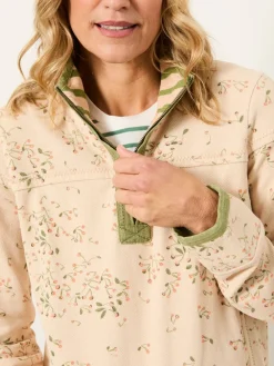 Fat Face FatFace Airlie Multi Cherry Print Half Neck Sweat