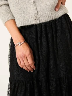 Fat Face FatFace Annie Black Lace Midi Skirt Best