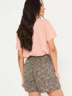 Fat Face FatFace Black Leaf Dot Flippy Shorts