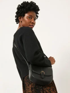 Fat Face FatFace Black Sofia Saddle Crossbody Bag Outlet