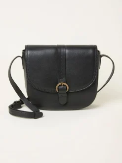 Fat Face FatFace Black Sofia Saddle Crossbody Bag Outlet