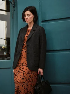 Fat Face FatFace Etta Charcoal Grey Blazer Hot