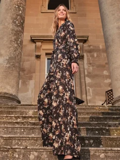 Fat Face FatFace Fionn Black Floral Jumpsuit Discount