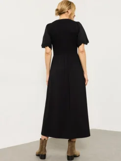 Fat Face FatFace Fleur Jersey Midi Dress Black