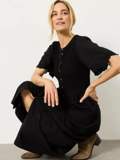 Fat Face FatFace Fleur Jersey Midi Dress Black