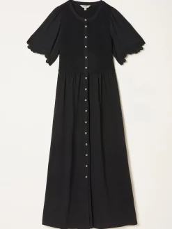 Fat Face FatFace Fleur Jersey Midi Dress Black