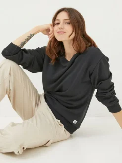 Fat Face FatFace Georgia Black Crew Sweatshirt Best