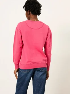 Fat Face FatFace Georgia Crew Sweatshirt Fushsia Pink Online