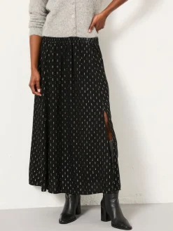Fat Face FatFace Harper Black Midi Skirt Best