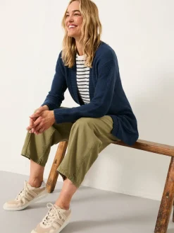 Fat Face FatFace Harriet Longline Knitted Cardigan Navy Best