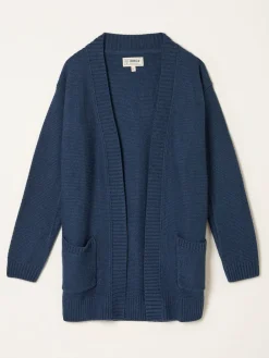Fat Face FatFace Harriet Longline Knitted Cardigan Navy Best