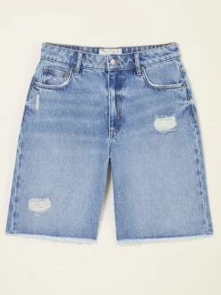 Fat Face FatFace Isabella Light Blue Denim Bermuda Shorts
