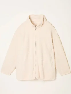 Fat Face FatFace Ivory Zip Through Snuggle Top Clearance