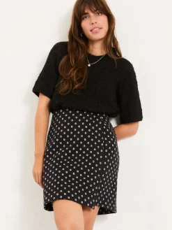 Fat Face FatFace Jackie Black Metallic Skirt Discount