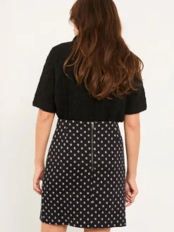 Fat Face FatFace Jackie Black Metallic Skirt Discount