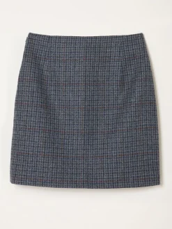 Fat Face FatFace Jackie Charcoal Grey Tweed Wool Skirt Best