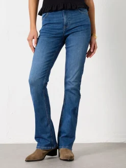 Fat Face FatFace Katrine Skinny Bootcut Jeans Denim Dark Blue Hot