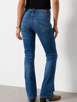 Fat Face FatFace Katrine Skinny Bootcut Jeans Denim Dark Blue Hot