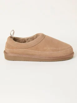 Fat Face FatFace Laura Suede Slipper Mink Brown Outlet
