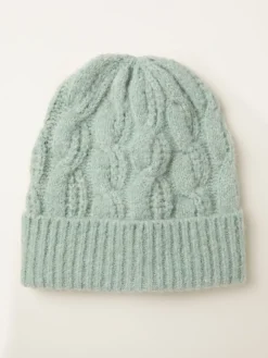 Fat Face FatFace Cable Beanie Light Green Best