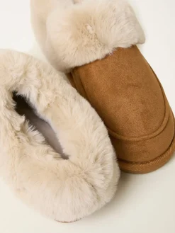 Fat Face FatFace Lizzie Taupe Boot Slipper Hot