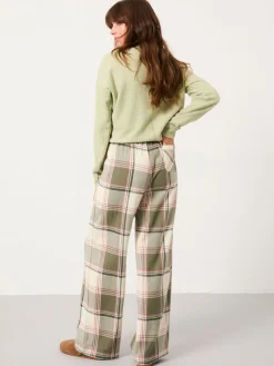 Fat Face FatFace Lola Green Check Pyjama Bottoms Online