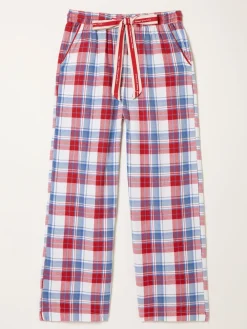 Fat Face FatFace Lola Red Multi Check Pyjama Bottoms Clearance
