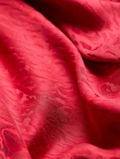 Fat Face FatFace Malia Red Jacquard Midi Skirt Outlet