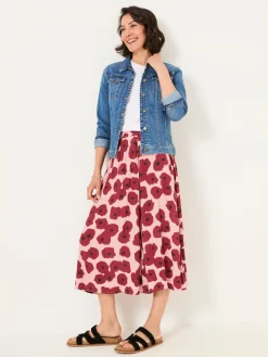 Fat Face FatFace Millie Multi Poppies Midi Skirt Online