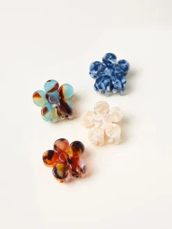 Fat Face FatFace Multi 4 Pack Mini Flower Clips Hot