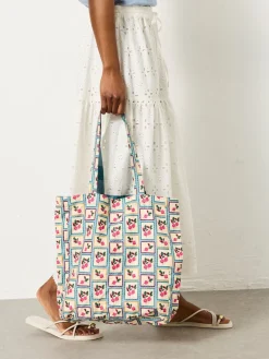 Fat Face FatFace Multi Beetroot Reversible Tote Bag