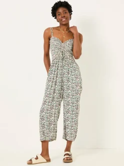 Fat Face FatFace Natalie Jumpsuit Multi Vine Floral New