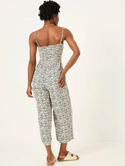 Fat Face FatFace Natalie Jumpsuit Multi Vine Floral New