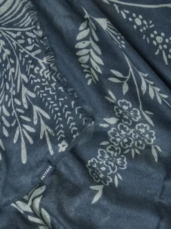 Fat Face FatFace Navy Blue Summer Meadow Printed Scarf